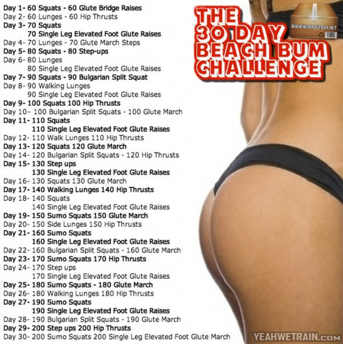 30 Day Exercise Weight Loss Challenge